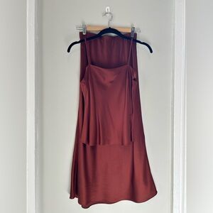 Abercrombie Silk Cami and Skirt Set